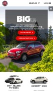 How fiatusa.com looks like on a mobile device such as an iPhone.