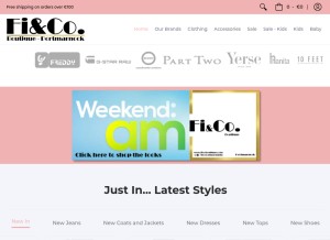 How ficoboutique.com looks like on a tablet such as an iPad.