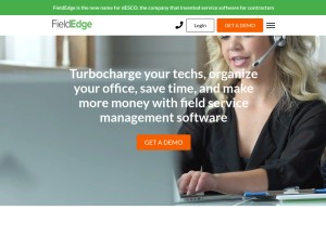 How fieldedge.com looks like on a tablet such as an iPad.