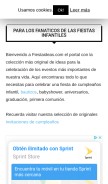 How fiestaideasclub.com looks like on a mobile device such as an iPhone.