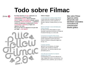 How filmac.com looks like on a tablet such as an iPad.