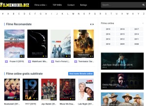 How filmenoihd.biz looks like on a tablet such as an iPad.