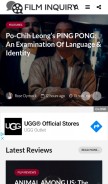 How filminquiry.com looks like on a mobile device such as an iPhone.