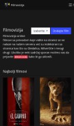 How filmovi.me looks like on a mobile device such as an iPhone.