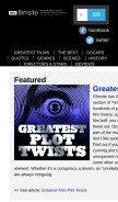 How filmsite.org looks like on a mobile device such as an iPhone.