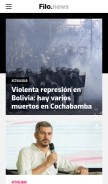 How filo.news looks like on a mobile device such as an iPhone.