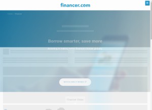 How financer.com looks like on a tablet such as an iPad.