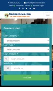 How financeseva.com looks like on a mobile device such as an iPhone.