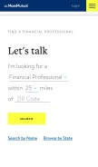How financialguide.com looks like on a mobile device such as an iPhone.