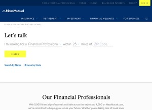 How financialguide.com looks like on a tablet such as an iPad.