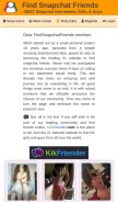 How findchatfriends.com looks like on a mobile device such as an iPhone.