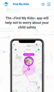 How findmykids.org looks like on a mobile device such as an iPhone.