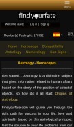 How findyourfate.com looks like on a mobile device such as an iPhone.