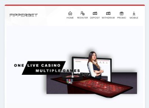 How fipperbet.info looks like on a tablet such as an iPad.