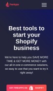 How fireapps.io looks like on a mobile device such as an iPhone.