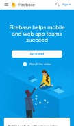 How firebase.com looks like on a mobile device such as an iPhone.