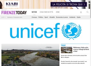How firenzetoday.it looks like on a tablet such as an iPad.