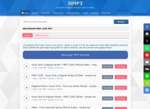 How first-love-1.simp3.click looks like on a tablet such as an iPad.