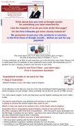 How first3guarantee.com looks like on a mobile device such as an iPhone.