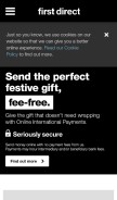 How firstdirect.com looks like on a mobile device such as an iPhone.