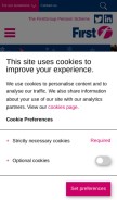 How firstgroupplc.com looks like on a mobile device such as an iPhone.