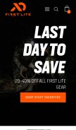 How firstlite.com looks like on a mobile device such as an iPhone.