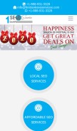 How firstrankseoservices.com looks like on a mobile device such as an iPhone.