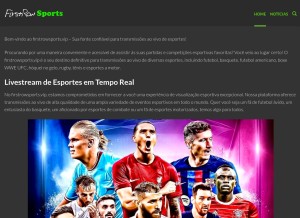How firstrowsports.vip looks like on a tablet such as an iPad.