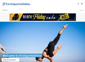 How firstsportsonline.com looks like on a tablet such as an iPad.