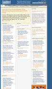 How firstwordpharma.com looks like on a mobile device such as an iPhone.