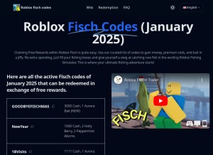 How fischcodes.info looks like on a tablet such as an iPad.