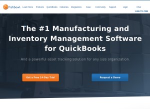 How fishbowlinventory.com looks like on a tablet such as an iPad.