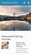 How fishingworks.com looks like on a mobile device such as an iPhone.