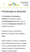 How fisioakasa.com looks like on a mobile device such as an iPhone.