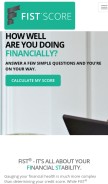 How fistscore.com looks like on a mobile device such as an iPhone.