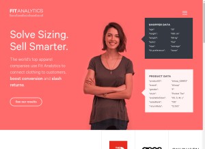 How fitanalytics.com looks like on a tablet such as an iPad.