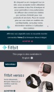 How fitbit.com looks like on a mobile device such as an iPhone.