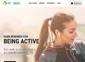 How fitforbucks.com looks like on a tablet such as an iPad.