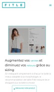 How fitle.com looks like on a mobile device such as an iPhone.