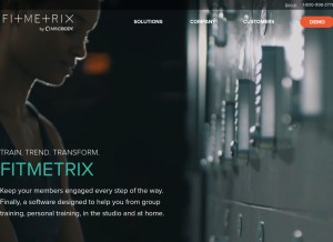 How fitmetrix.io looks like on a tablet such as an iPad.