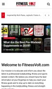 How fitnessvolt.com looks like on a mobile device such as an iPhone.
