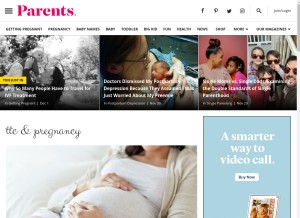 How fitpregnancy.com looks like on a tablet such as an iPad.