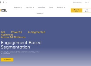 How fixel.ai looks like on a tablet such as an iPad.