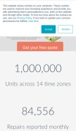 How fixflo.com looks like on a mobile device such as an iPhone.