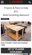 How fixthisbuildthat.com looks like on a mobile device such as an iPhone.