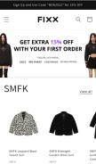 How fixxshop.com looks like on a mobile device such as an iPhone.