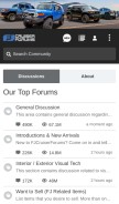 How fjcruiserforums.com looks like on a mobile device such as an iPhone.
