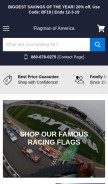 How flagman.com looks like on a mobile device such as an iPhone.