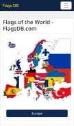 How flagsdb.com looks like on a mobile device such as an iPhone.