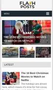 How flashposts.com looks like on a mobile device such as an iPhone.